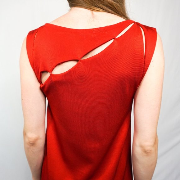 BOTTEGA VENETA Glossy Viscose Jersey Cutout Dress - Picture 6 of 8